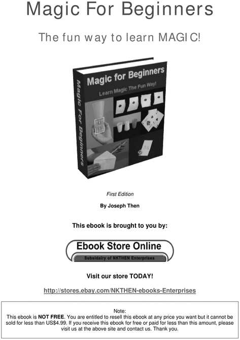 Product picture Magic For Beginners
